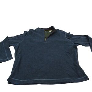 Robert Graham Mens 2XL Quarter Zip Pullover‎ Sweater Classic Fit  Blue